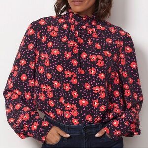 Anthropologie NWT Sanctuary New Romance Floral Popover Lightweight Blouse Medium